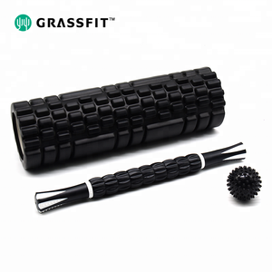 Phòng tập thể dục Yoga tập thể dục tập thể dục myofascial bọt Con lăn Bộ dụng cụ bao gồm 12.5cm bóng 45cm con lăn và Massage cơ bắp Con lăn thanh - Product Image 3