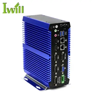 כיתה תעשייתית IBOX-700 בתוספת barebone fanless לינוקס משובצת קטן pc עם חריץ ה-SIM