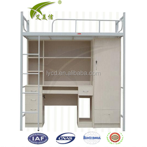 <span class=keywords><strong>Lit</strong></span> superposé en acier pour dortoir scolaire <span class=keywords><strong>avec</strong></span> rangement et <span class=keywords><strong>bureau</strong></span>, design moderne, prix compétitif, <span class=keywords><strong>avec</strong></span> casiers à chaussures intégrés - Product Image 2