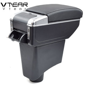 Vtear Per <span class=keywords><strong>Dacia</strong></span> <span class=keywords><strong>sandero</strong></span> bracciolo dell'automobile del USB di Ricarica intensificare Doppio strato centrale di contenuti Negozio scatola di immagazzinaggio bracciolo <span class=keywords><strong>accessori</strong></span> - Product Image 5