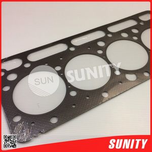 อะไหล่เครื่องยนต์ดีเซลสำหรับรถไถนา ผลิตในไต้หวัน รุ่น V2203 V2403 ปะเก็นฝาสูบโลหะ สำหรับรถแทรกเตอร์คูโบต้า - Product Image 4