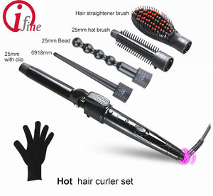 2018 tendencia productos 5 en 1 LED salón de belleza Automic rizador de pelo y plancha de pelo cepillo como tv visto - Product Image 1