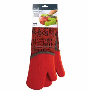 Double side silicone oven glove