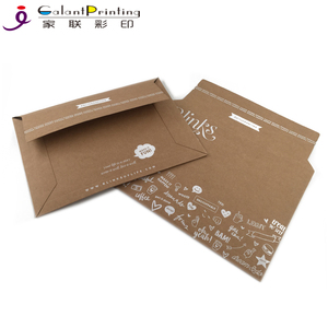 Carton rigide en kraft biodégradable, imprimé sur mesure, logo blanc au <span class=keywords><strong>dos</strong></span>, vente en gros, écologique, <span class=keywords><strong>enveloppe</strong></span> A3 - Product Image 4