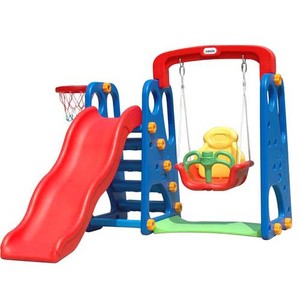 Kaiqi Nhỏ LLDPE Nhựa Trượt Trẻ Em Của Sân Chơi Với Swing-TUV Phê Duyệt - Product Image 1
