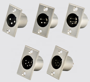 Nouveau design 2026, connecteur XLR <span class=keywords><strong>multipaire</strong></span> 5P à angle droit, 3 et 5 broches, haute stabilité mécanique, contact en cuivre fileté, support OEM, noir et argent - Product Image 6