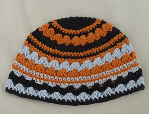 Kippa en coton 100% crochetée à la main, 22 cm, pour hommes et enfants - Product Image 4