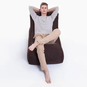Кресло-мешок из 87% полиэстера, диван-шезлонг для гостиной, подушка для отдыха