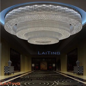 Đèn Chùm Pha Lê Gắn Trần Phòng Tiệc Lớn Sang Trọng Khách Sạn Nhà Hàng Dự Án Lớn Tùy Chỉnh Chất Lượng Hàng Đầu - Product Image 3