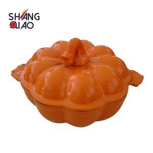<span class=keywords><strong>Cocotte</strong></span> en <span class=keywords><strong>fonte</strong></span> <span class=keywords><strong>émaillée</strong></span> en forme de fruits et légumes Citrouille Tomate Casserole - Product Image 2