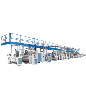 Línea de producción automática de tablero de papel corrugado, 3, 5 y 7 capas