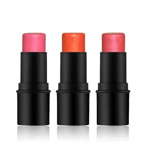 Vegan Private Label Liquid Mineral Cheek Blusher Vegan Cosmetics Face Makeup Sunscreen Blush Stick Cruelty-Free