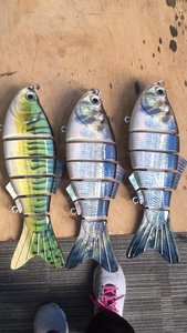 Grand leurre <span class=keywords><strong>de</strong></span> pêche multi-articulé <span class=keywords><strong>Murray</strong></span> Cod coloré 200 mm/100 g Shad Swimbait - Product Image 2