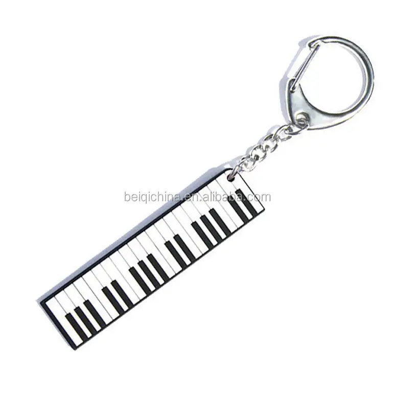 OEM PIANO Personalized custom 2d/3d pvc keychain, soft rubber keychains