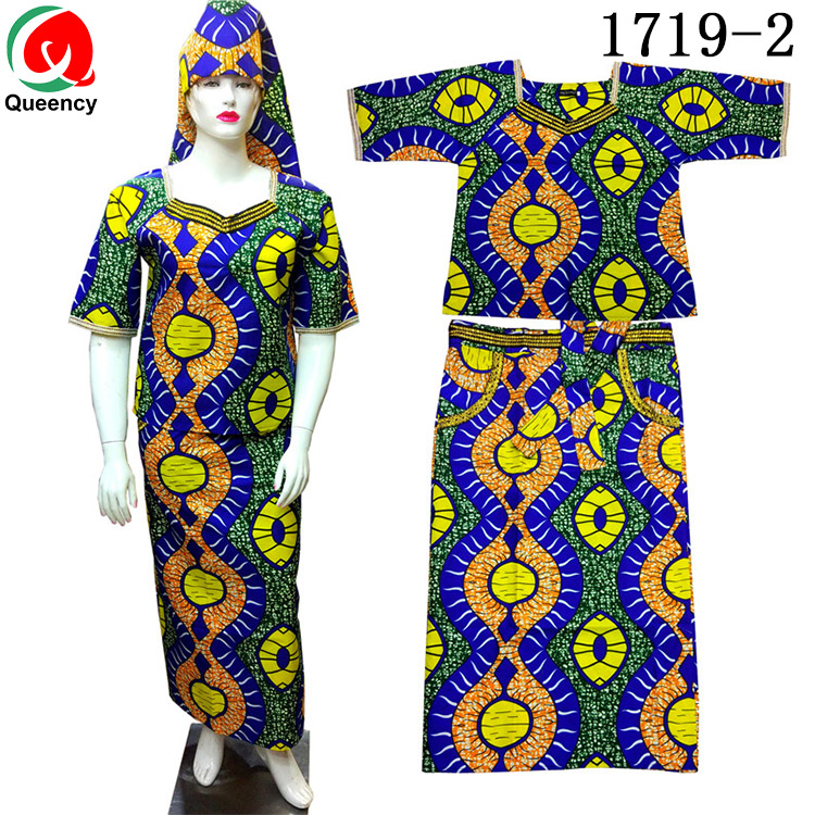 Традиционные африканские платья Дашики Queency, одежда, нигерийский женский костюм, юбка с Африканским принтом
