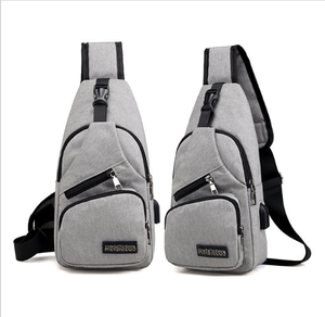 Personalizzato Singolo Sacchetto di Spalla Sacchetto della Vita Degli Uomini Con Porta USB di Ricarica - Product Image 2