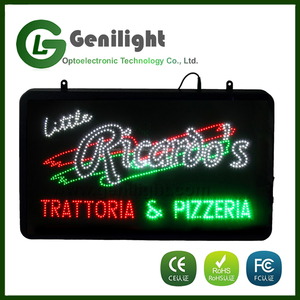 Trattoria Pizzeria Espresso acrylique Signe Café Café Led Signe - Product Image 1