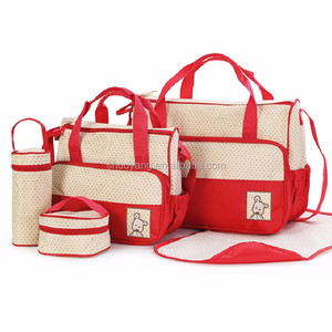 Nuovissimo 5 pz/set di alta qualità Tote borsa pannolino a tracolla borsa durevole pannolino mamma mamma Baby Bag - Product Image 3