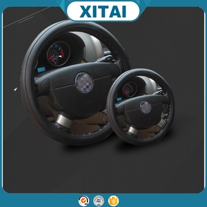 XITAI Mejor <span class=keywords><strong>precio</strong></span> uso negro lether cubierta del volante de <span class=keywords><strong>cuatro</strong></span> <span class=keywords><strong>estaciones</strong></span> - Product Image 2