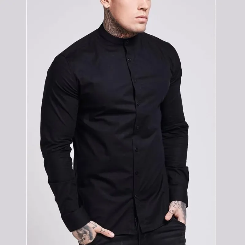 Custom negro camisa mostrar Gimnasio Fit para los hombres en 2018 mercado