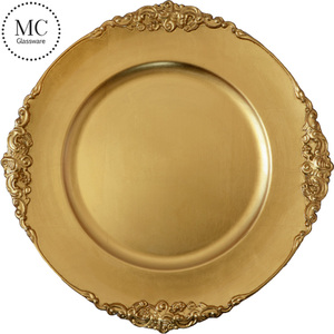 Goldene Kunststoff-Lade teller Großhandel Hochzeit Teller - Product Image 4