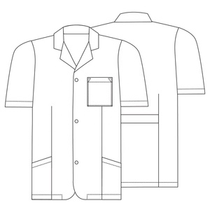 Cappotti da laboratorio a manica corta <span class=keywords><strong>in</strong></span> cotone 35% poliestere 65% da donna - Product Image 4