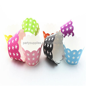 Fabricant de gâteau coloré décoration étoile <span class=keywords><strong>Cupcake</strong></span> Wrappers - Product Image 1