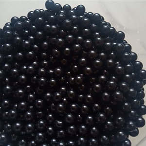500グラム/バッグ3MM 4MM 5MM 6MM 8MM 10MM 12MMバボビーズ不透明キャビア穴なしブラックビーズ - Product Image 2