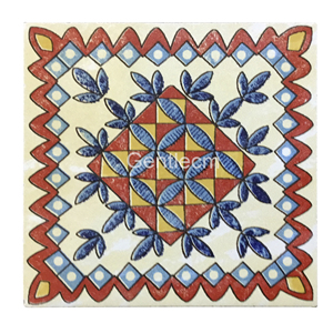 100x100mm decorativos de azulejo de <span class=keywords><strong>piso</strong></span> de pintado a mano antiguo patrón de cerámica de arte - Product Image 1