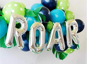 Dinosauro Decorazioni Del Partito Palloncini Ghirlanda Kit con ROAR Stagnola Palloncino e Poco Dino Buon <span class=keywords><strong>Compleanno</strong></span> Banner - Product Image 6