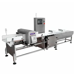 Combo Metal Detector e Rilevatore di Checkweigher per L'industria Alimentare Nastro Trasportatore Scala