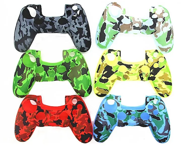 Good Quality Multiple Camo Color PS4 Controller Shell Silicone Skin Case for PS4 Controller