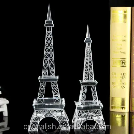 2023 sederhana kreatif terbaru kaca kristal Eiffel Menara pernikahan centerpiece untuk dekorasi desktop