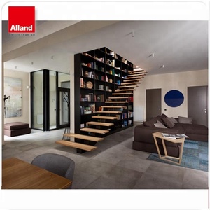Elegante fácil instalar buen precio viga <span class=keywords><strong>de</strong></span> acero escalera <span class=keywords><strong>de</strong></span> madera - Product Image 2