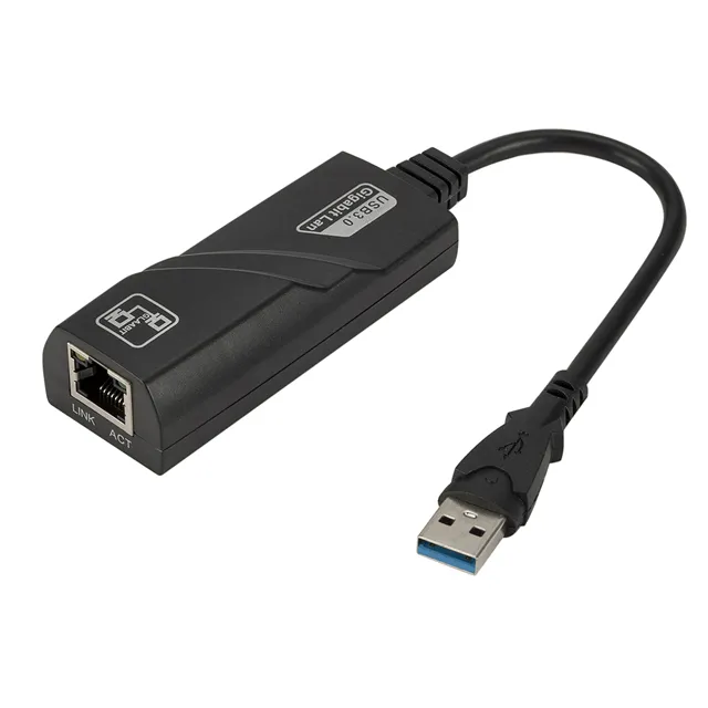 Adaptor Jaringan USB 3.0 Ke Ethernet RJ45 LAN Gigabit Adaptor untuk 10/100/1000Mbps