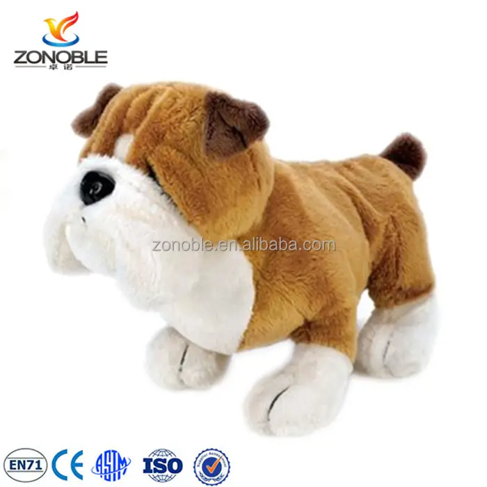 Custom Cpsc En71 Standaard Knuffels Zachte Franse Puppy Schattige Opgezette Hond Bulldog Knuffels