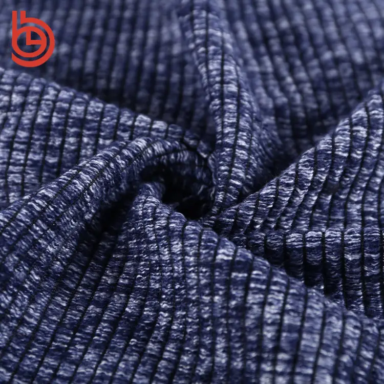 100 polyester fleece vải sợi nhuộm dệt kim áo len đan vải may spandex