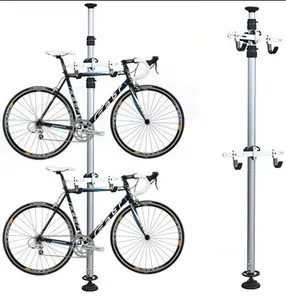 Présentoir d'affichage en aluminium pour vélo, support de stationnement, sol à plafond, pour bicyclette