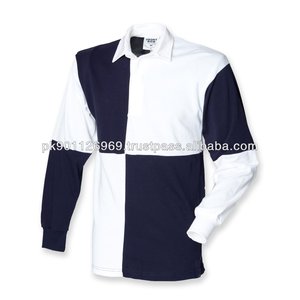 เสื้อรักบี้ผ้าฝ้ายหนานุ่ม ระบายอากาศ แห้งเร็ว ต้านเชื้อแบคทีเรีย ดีไซน์ใหม่ รับสกรีนโลโก้ เสื้อผู้ชายสำหรับผู้ใหญ่ - Product Image 1