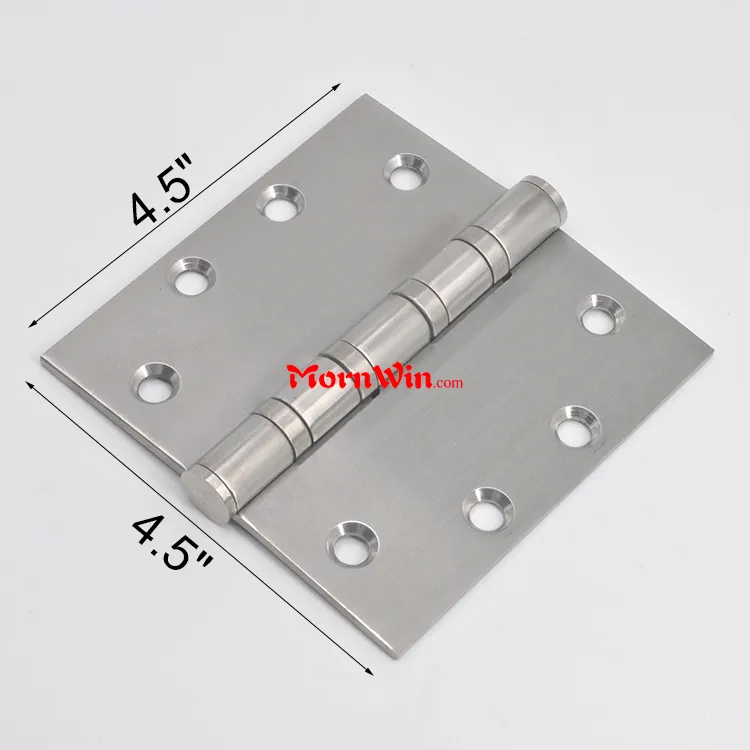 4.5 Inch Heavy Duty Commercial Satin Chrome 4BB Door Hinge for wooden door