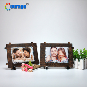 Marco de Fotos de Sublimación COURAGE de 17*12 cm, Roca de Pizarra en Blanco para Sublimación, Modelo SH-38 - Product Image 3