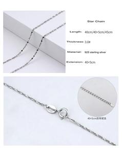 Della fabbrica del commercio all'ingrosso di Gioielli FAI DA TE palla onda di acqua croce della catena del serpente <span class=keywords><strong>collana</strong></span> in <span class=keywords><strong>argento</strong></span> 925 - Product Image 6