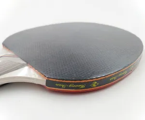 Raquetes de ping-pong profissionais pro, conjunto de raquetes de tênis de mesa com 7 camadas e capa de impressão de logotipo