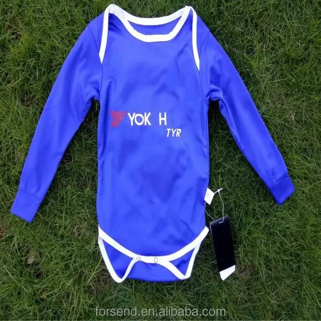 Nieuwe Seizoen Club Team Voetbal Lange Mouw Kids Jersey Groothandel Baby Lange Voetbal Jersey