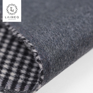 Nueva houndstooth celosía lana de Cachemira mezclado tela <span class=keywords><strong>doble</strong></span> <span class=keywords><strong>cara</strong></span> para abrigos - Product Image 6