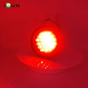 4 Inch Round Truck Led Tail Light Trailer Circular Round Led Stop Turn Tail Light Auto LED Light With DOT SAE Emark