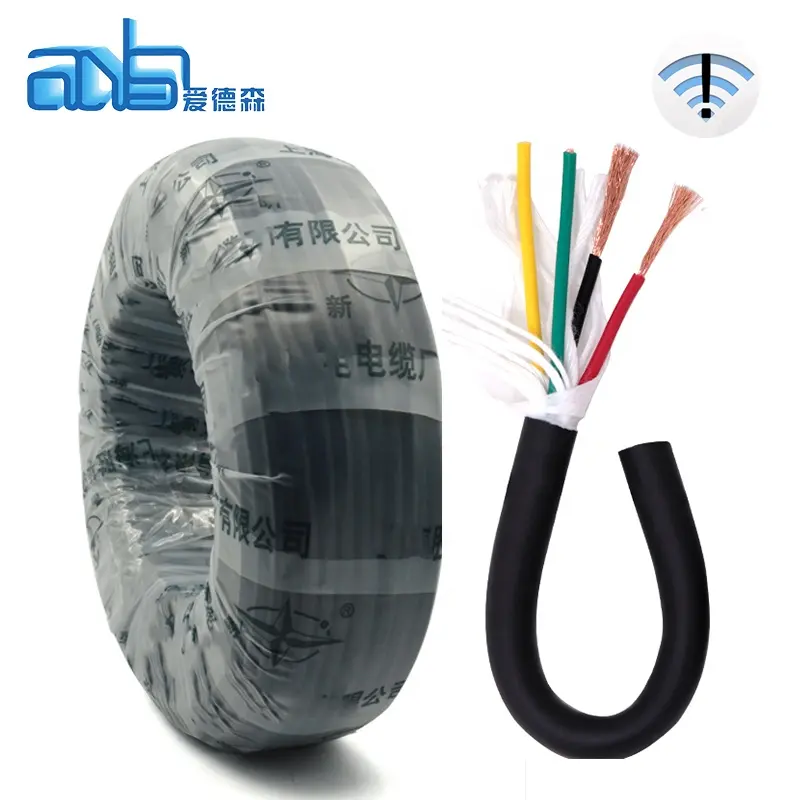 300 300v double triple rvvp 2 3 4 multi core abgeschirmtes kabel und draht flexible abgeschirmte twisted pair kupfer kabel 2 core 2.5 mm2