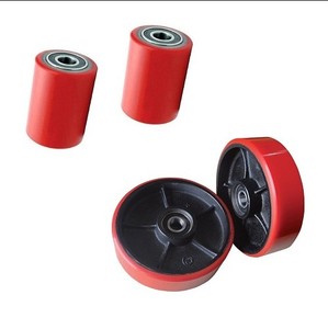 Roues de camion en polyuréthane, capacité de charge haute, entièrement résistante, roues de palette hydraulique, prix d'usine - Product Image 4