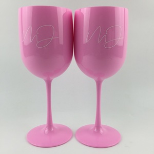 Bicchiere da Champagne in Policarbonato Rosa da 500ml per Bar e Feste con Logo Stampato - Product Image 3