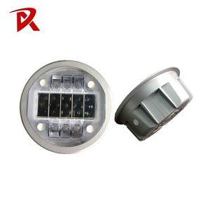 Seguridad en carretera de Ojos de gato 360 Led <span class=keywords><strong>Solar</strong></span> de templado de vidrio de postes de carretera precio - Product Image 1